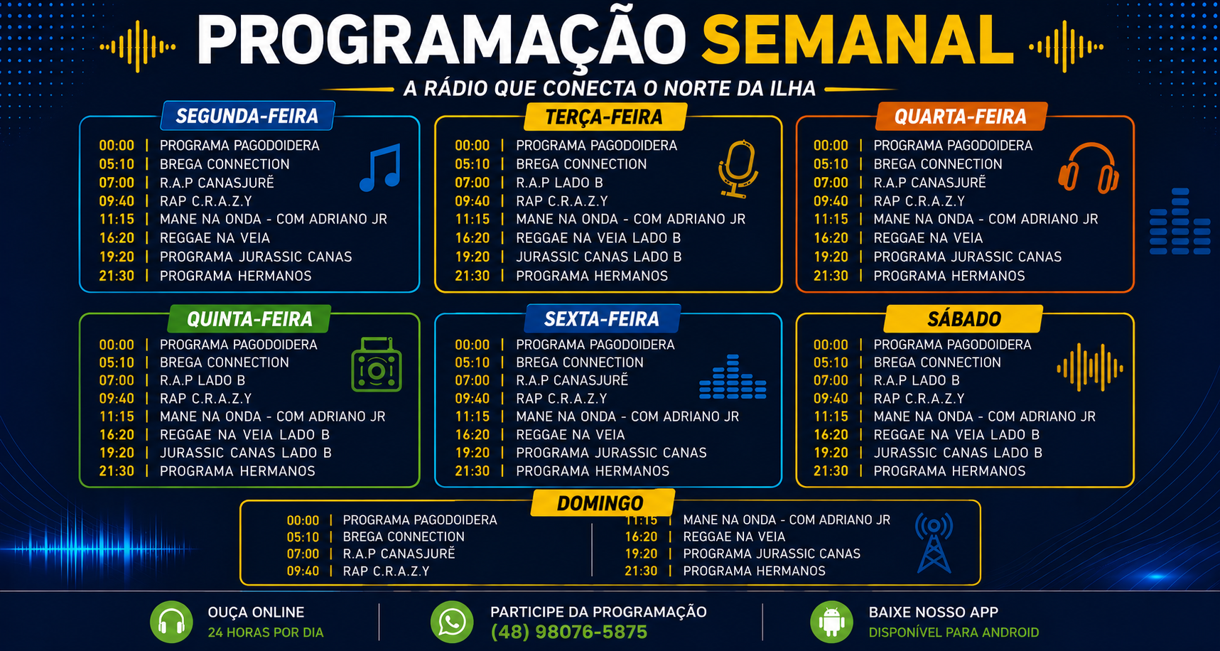 Programação Semanal